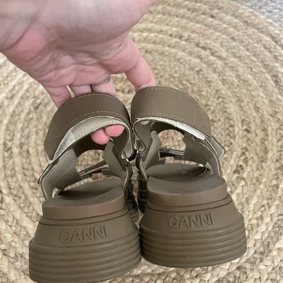 GANNI Recycled Rubber Trekking Sandals US Women’s 6 - Picture 4 of 8